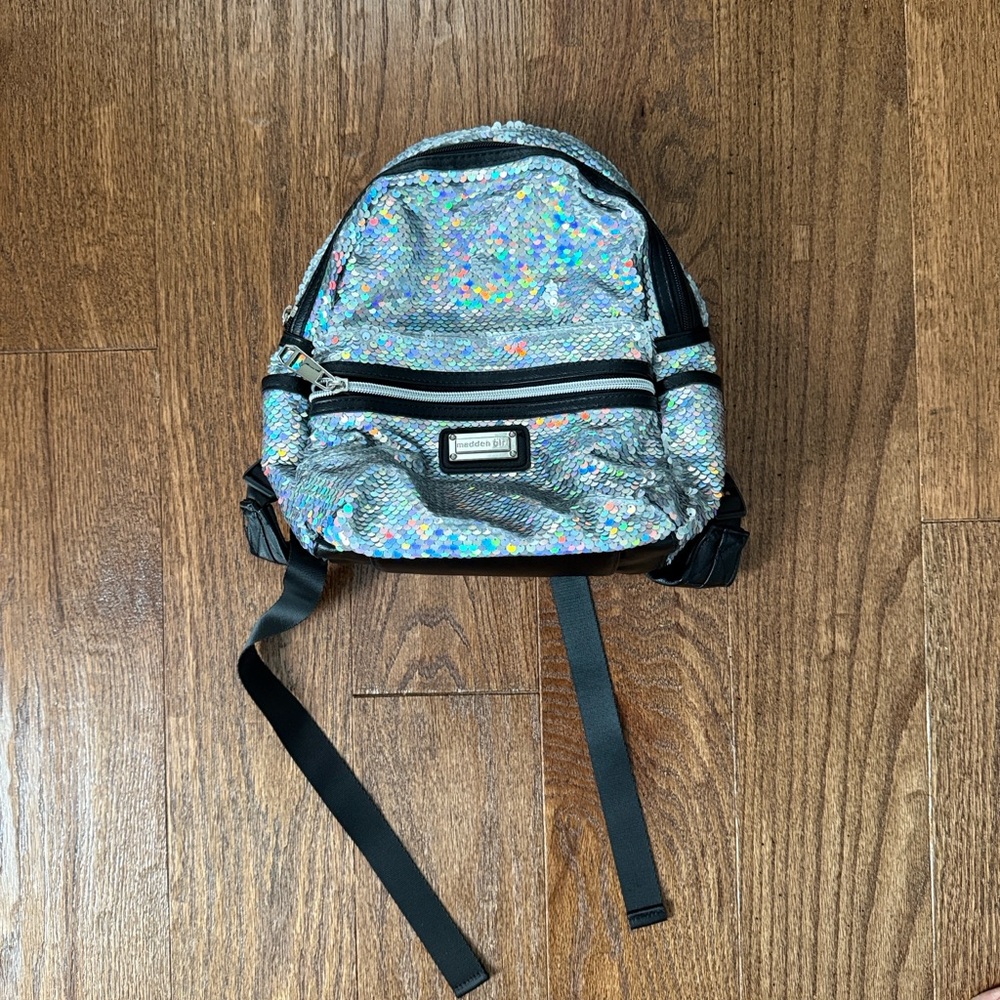 Madden Girl Mini Iridescent Sequin Backpack